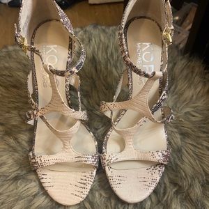 Michael kors snake print heels